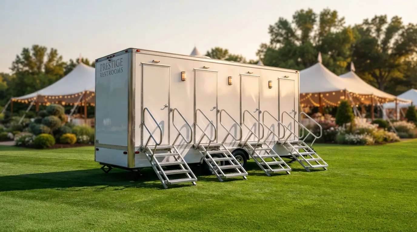 4 Stall Restroom Trailer in Kansas City, MO